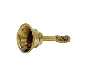 Campana de mano de latón con mango de latón, nuevo diseño, campana de Metal de peón para tample, oración, oficina, precio al por mayor - Product Image 1
