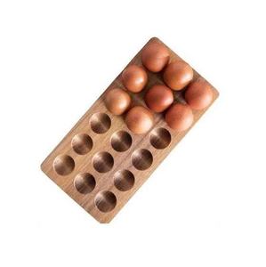 Soporte para huevos de madera ecológico para cocina, perfecto para huevos frescos de granja para freír huevos y Media fritura - Product Image 2