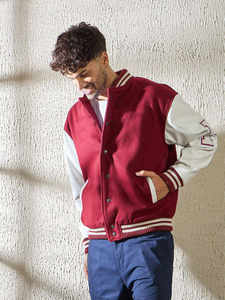 Veste de baseball en jean avec logo personnalisé pour homme, type de fermeture bouton, poche, chaude, hiver, extérieur, veste bomber pour homme - Product Image 4