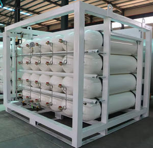 Cilindro de Almacenamiento de GNC de 150L 200L 250 Bar con Plataforma en Cascada para Almacenamiento Industrial de Gas - Product Image 1