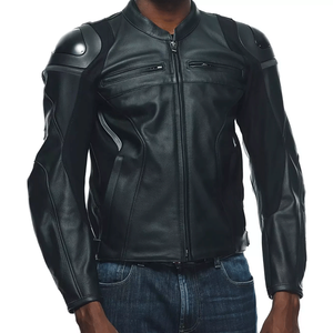 Chaqueta de cuero de moto de piel de vaca auténtica de nuevo estilo de alta calidad Unisex de talla grande Protector deportivo personalizable - Product Image 3