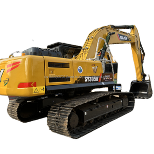 Excavadora de cadenas pesada Sany SY305H usada de 30.5 toneladas, motor Isuzu original de China, bomba, cucharón de 1.5m, potencia de 198Kw, 600-4000H - Product Image 1