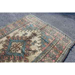 Alfombra de 7x9 pies, Alfombra Grande Vintage, Alfombra Azul Sólida - Product Image 5