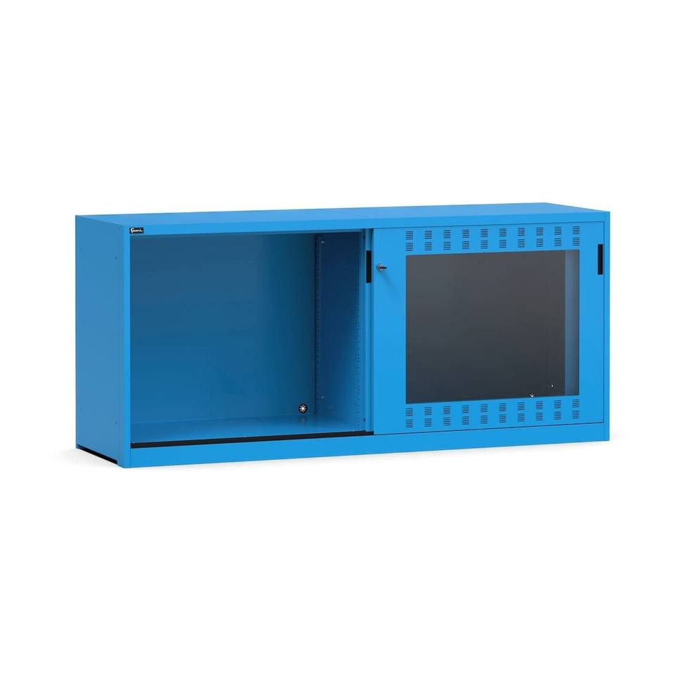 Perform wardrobe with slotted sliding doors in key comfort polycarbonate - dim. mm L=2040 D=600 H=915