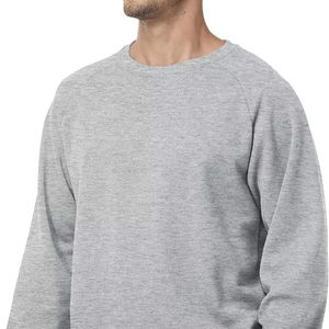 Sudadera informal de algodón con cuello redondo para hombre - Product Image 1