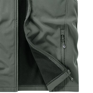 Ropa de trabajo de la mejor calidad, chaleco de concha suave para adultos al aire libre, sin mangas, con cremallera, hecho de poliéster, a prueba de viento, chaleco Softshell de secado rápido - Product Image 3