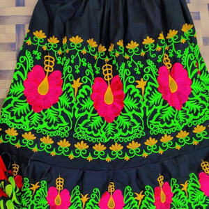 Hawaii Wear bordir diproduksi oleh Pakistan harga rendah kualitas tinggi katun wanita kasual Polynesian rok bordir wanita.