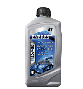 Aceite para Motocicletas Everest 4T Antidesgaste 20W-50 SN Paquete de 6 Unidades de 1 Cuarto de Galón - Product Image 1