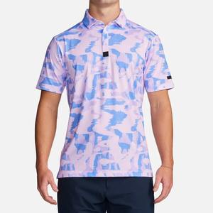 La mejor calidad personalizada Sublimación Impresión UPF 50 + Poliéster Spandex Mezcla HUMEDAD WICKING Golf Polos OEM - Product Image 1