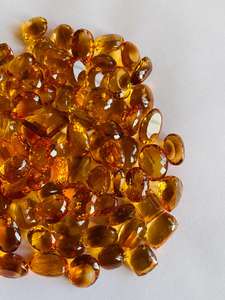 อัญมณีทรงรีสีเหลืองทอง,อัญมณีตัดรูปวงรีสีเหลืองมะนาวธรรมชาติสำหรับการรักษาอัญมณี - Product Image 2