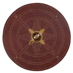 Escudo de campeón escocés Medieval, accesorio de acero Vikingo, Guerrero, Cosplay, Material de Metal listo para la batalla, accesorio de disfraz de soldado - Product Image 1