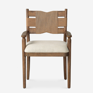 เก้าอี้พักผ่อนดีไซน์เนอร์ สำหรับห้องนั่งเล่น ห้องรับประทานอาหาร และโฮมออฟฟิศ ทำจากไม้เนื้อแข็ง พร้อมรายละเอียดที่เป็นเอกลักษณ์ 180771 - Product Image 1