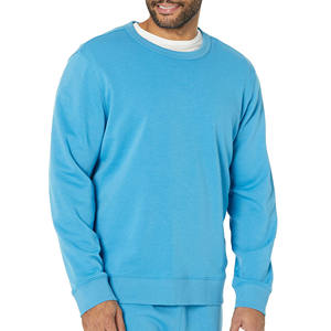 Venta caliente al por mayor sudaderas Casual térmico liso de moda de manga larga hombres pulóver sudadera - Product Image 6