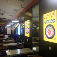 Cadre en aluminium ultra-mince pour affichage LED rétroéclairé, résistant aux intempéries, pour affiches et menus