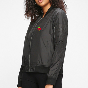 Chaqueta bomber de mujer transpirable de inspiración vintage personalizada OEM al por mayor chaqueta de piel de oveja de satén repelente al agua para mujer - Product Image 5