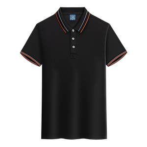 เสื้อโปโลผ้าไหมสัมผัสความเย็นสำหรับผู้ชายเสื้อยืดใส่เล่นกอล์ฟแบบลำลองผ้าใยเคมีผสม - Product Image 2