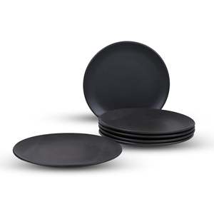 High Quality Matte Grey Ceramic <b>Dinner</b> Plate <b>Set</b> 6 10.5 Inch Minimalist Luxury Design ABS for Parties Hotels Customizable - Product Image 5