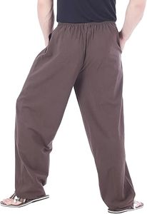 Pantalones de chándal informales para hombre, venta al por mayor, pantalones de pierna recta de lana lavada de algodón 100%, Pantalones anchos acampanados, lona de pista holgada - Product Image 4