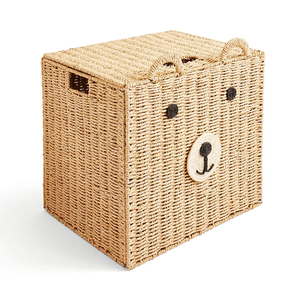 Caja de Almacenamiento de Mimbre Tejido de Alta Calidad, Organizador Hecho a Mano en Vietnam para el Hogar, Oficina, Habitación Infantil y Estantes Decorativos - Product Image 1