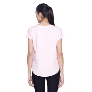 Top corto personalizado para mujer, Camiseta deportiva de alta calidad 100% de algodón, camiseta blanca para mujer - Product Image 6