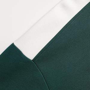 เสื้อฮู้ดบล็อกสีสำหรับผู้ชาย สีเทา-เขียว ผ้าฝ้าย 100% แบบสวมหัว พิมพ์ลายดิจิทัล โลโก้ด้านหน้า มีกระเป๋า สไตล์ลำลอง สตรีทแวร์ แบบสั่งทำ - Product Image 3