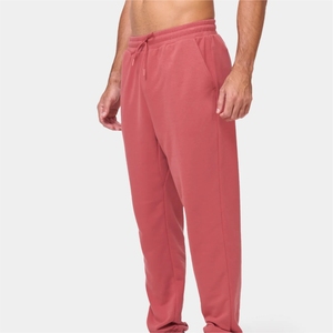 Vente en gros bon marché Pantalon de survêtement vierge taille moyenne avec poches latérales Logo personnalisé couleur High Street Style pour hommes grande taille - Product Image 1