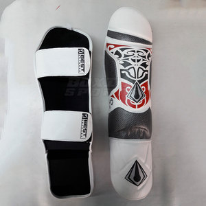 Protège-tibias absorbant les chocs pour la pratique du kickboxing, du MMA et de la boxe Protège-tibias en cuir synthétique durable - Product Image 3