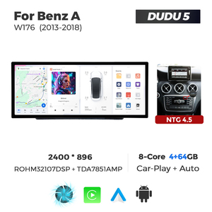 NaviFly DUDUAUTO DUDU7 7870 12.3 Pollici 12+512G 2400*896 Sistema Multimediale per Auto <span class=keywords><strong>Benz</strong></span> <span class=keywords><strong>Classe</strong></span> <span class=keywords><strong>A</strong></span> GLA CLA con Supporto per Telecamera 360 e DVR - Product Image 4