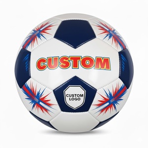 Ballon de football taille standard 5, cousu à la machine, classique noir/blanc, en PU, pour l'entraînement sportif en extérieur des jeunes et des adultes - Product Image 1