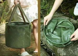 Portable 10 L PVC Outdoor Foldable <b>Water</b> Bucket Outdoor Hand-held Bucket Camping Picnic Storage Bucket - Product Image 4