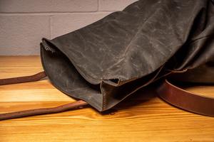 Leather Canvas Luxury <b>Backpack</b> Stylish Vintage Travel School Laptop Factory Wholesale Lightweight Eco-Friendly Large Capacity - Product Image 2