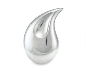 Urnes de crémation en forme de coeur en forme de larme avec des urnes humaines de conception de finition peinte et un design en métal en laiton de haute qualité - Product Image 3