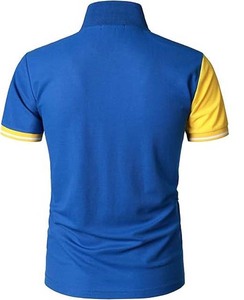 Séchage rapide Conception personnalisée Hommes Polos Respirant Coton Plus La Taille Bloc Couleur Contraste Sports D'été Hommes Polos - Product Image 2