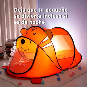 Maisonnette pliable en PVC pour enfants, thème jungle, avec structure en bois pour les aventures en jardin - Product Image 6