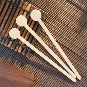 Customized Disposable Wooden Coffee <b>Stirrer</b> Natural Birch Wood Drink Mixing Stick for Coffee Tea Cocktail Beverage Bar Supplie - Product Image 4