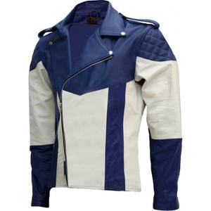 Chaqueta de Cuero de Oveja de Primera Calidad, Nuevo Estilo 2025, Chaqueta de Cuero de Primera Calidad para Hombre, Blanca - Product Image 4