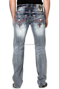 High Quality Customized Embroidery Design on Pocket <b>Mens</b> Denim <b>Jeans</b> - Product Image 6