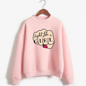 Women's Long-Sleeved Casual Blouse Plover Hood Letter Printing Sweatshirt Top Winter Temperament <b>Puff</b> Technics Solid Pattern - Product Image 3