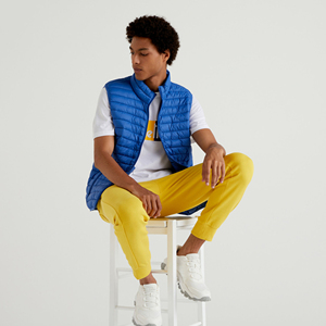 Nouveauté Veste en cuir décontractée et intelligente sans manches pour homme, chauffe-corps personnalisable avec fermeture à glissière, fabriquée en usine au printemps - Product Image 5