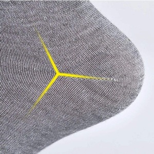 Chaussettes de sport en polyester/coton respirant pour hommes et femmes, logo personnalisé, impression par transfert thermique pour le yoga - Product Image 4