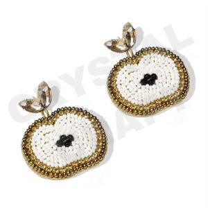 Nouvelle arrivée St. Patrick's Day Party Fashion Dangle Boucles d'oreilles Cross-Border Handmade Gold Beads Sweet Sequins Trendy Christians - Product Image 4