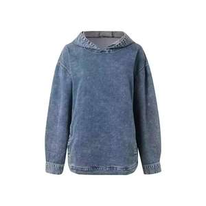 Sweat à capuche décontracté pour femme, logo sur le devant, polaire respirant et imperméable, poche, coupe ample, vente en gros, mode - Product Image 3