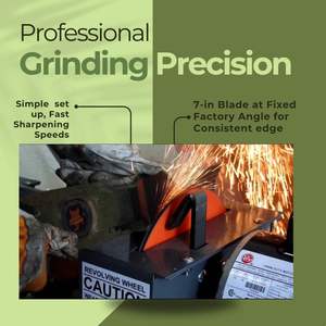 Meuleuse à disque électrique de qualité industrielle, alimentée par batterie, pour affûter les lames de tondeuse à gazon - Product Image 3