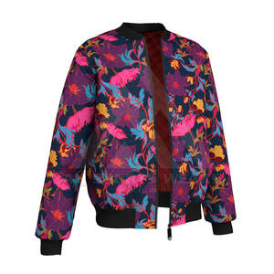 แจ็กเก็ตบอมเบอร์ผ้าซาตินพิมพ์ซับลิเมชันสำหรับงาน OEM - Product Image 4