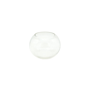 VBW0005 - Clear <b>Bubble</b> Bowl Glass <b>Vase</b> - 5" - Product Image 1