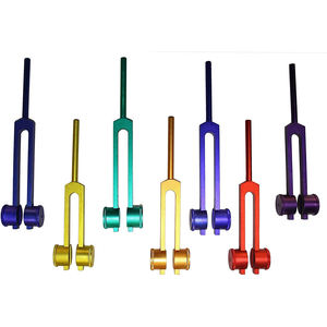 Chakra sacré Solfeggio 9 pièces diapasons pondérés/diapason diapason en acier inoxydable ensembles - Product Image 3