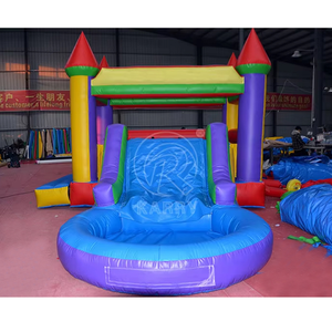 Heavy Duty <b>Inflatable</b> Jumping Castle Bouncer with <b>Slide</b> Easy Setup Commercial <b>Inflatable</b> Combo Party Rental - Product Image 1