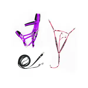 ชุดบังเหียนม้าทำจากพีวีซีอุปกรณ์ม้าทนทานผลิตจากอินเดีย - Product Image 1