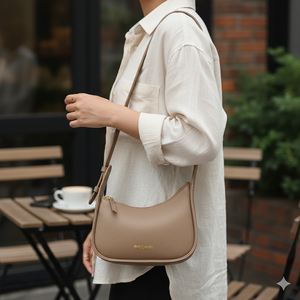 Sac à bandoulière en cuir véritable pour femme, sac à main de luxe de créateur, sac fourre-tout décontracté pour usage quotidien, sac à bandoulière pour femme, fermeture éclair, écologique - Product Image 2