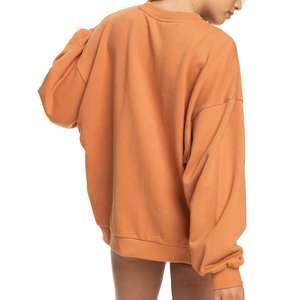 <b>Crew</b> <b>Neck</b> Oversized Casual Hoodie for Women Breathable Fleece <b>Sweatshirt</b> Waterproof Winter Solid Pattern Back Logo 100% Cotton - Product Image 5